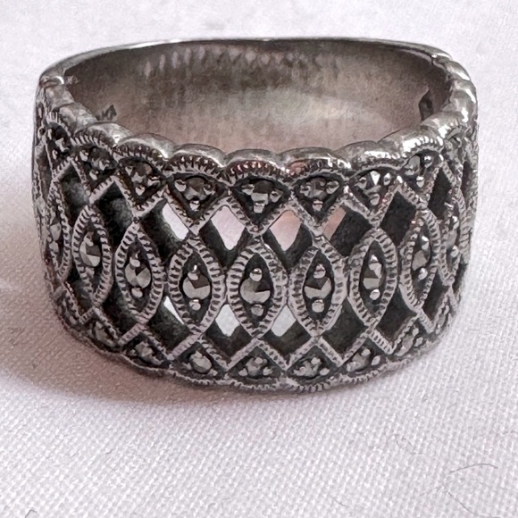 💍 Stunning Vintage Boho Chic Weaved .925 Sterling Silver Weaved Celtic Ring - Picture 1 of 16